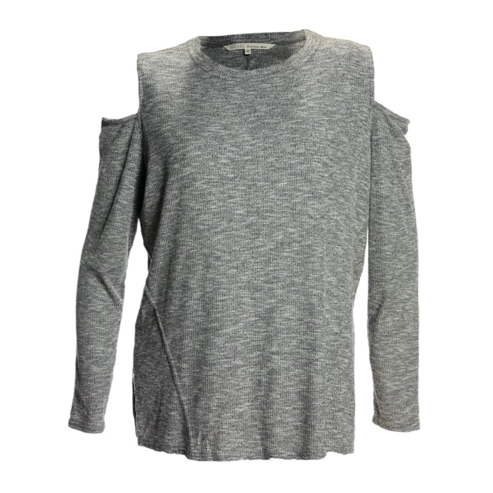 Rachel Roy Ribbed Cold Shoulder Top